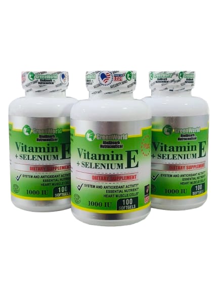 Vitamina E+Selenium GreenWorld x 3 und